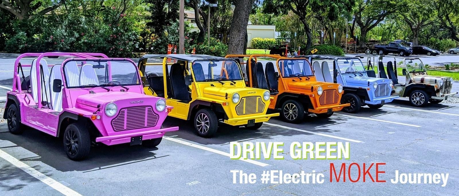 lineup of moke vehicles